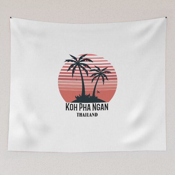 Item preview, Koh Pha Ngan Vintage Sunset And Palm Trees Design designed and sold by RektRepublic.