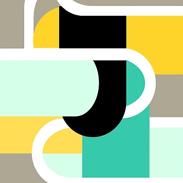 Artwork thumbnail, Interlocking Linear Abstract by studioart