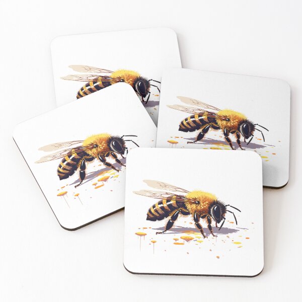 Item preview, Cute Bee - A delightful accessory for nature lovers designed and sold by SketchyPedals.