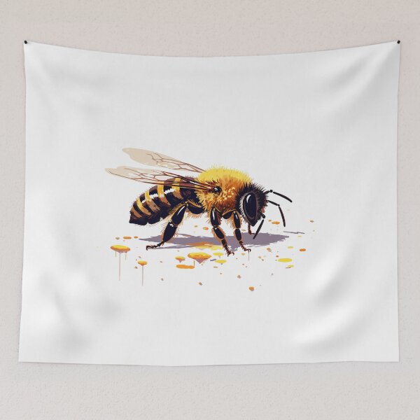 Item preview, Cute Bee - A delightful accessory for nature lovers designed and sold by SketchyPedals.
