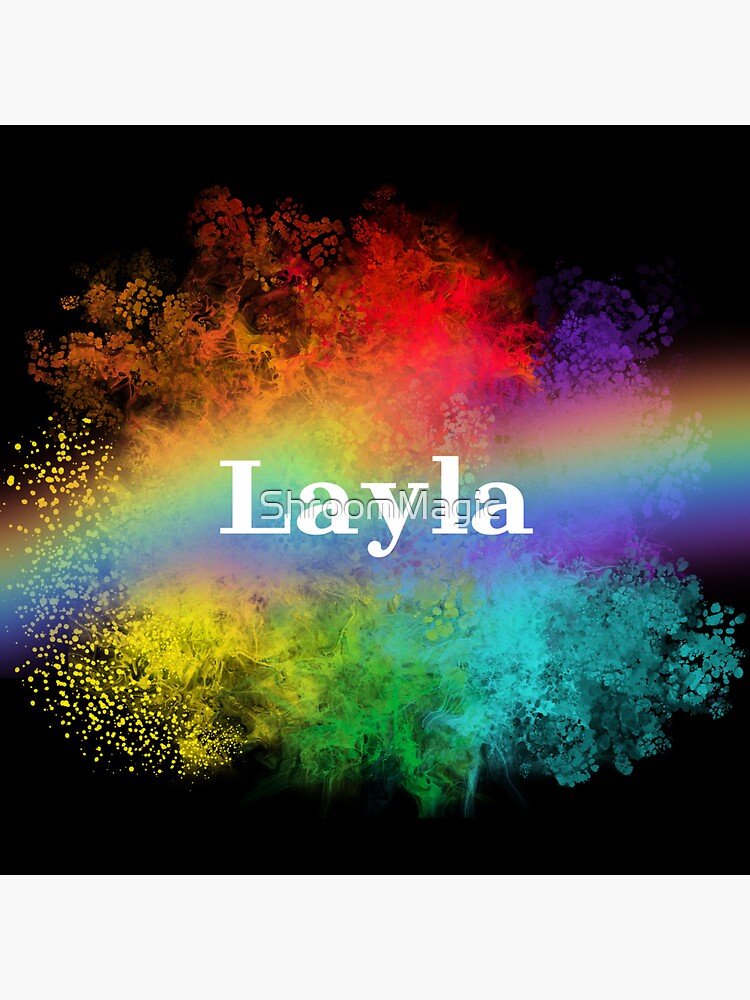 Layla Layla Pride Rainbow Name LGBTQIA+ Pride Color Sticker