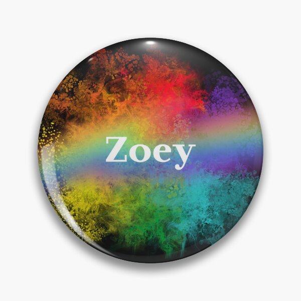 Artikelvorschau, Zoey | Zoey Pride Regenbogenname | LGBTQIA+ Pride-Farbe entworfen und verkauft von ShroomMagic.