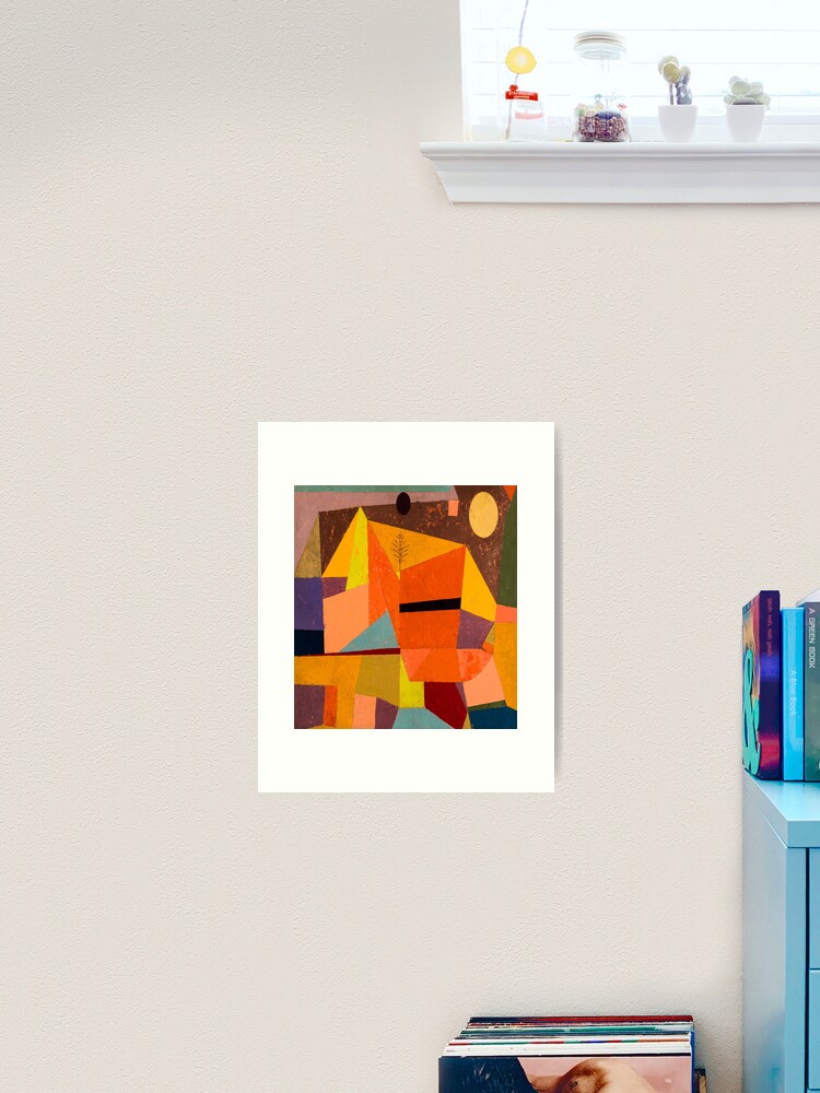 Art Print, Modern Geometric Klee Painting designed and sold by heartsake