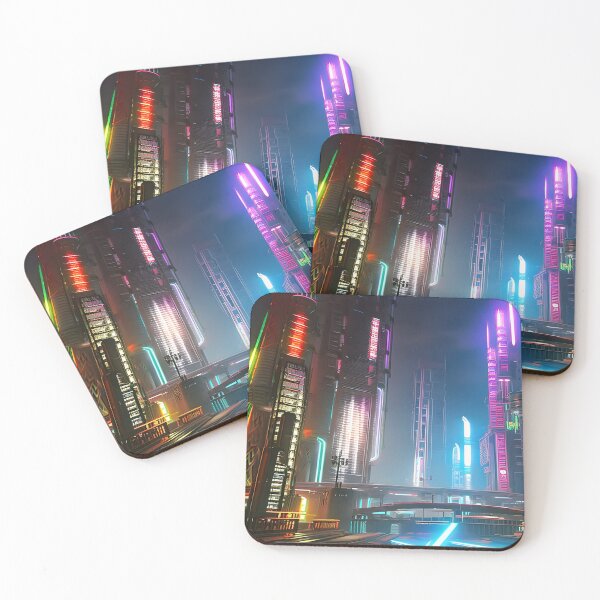 Item preview, Cyber City Overpass designed and sold by Ink Art Design.
