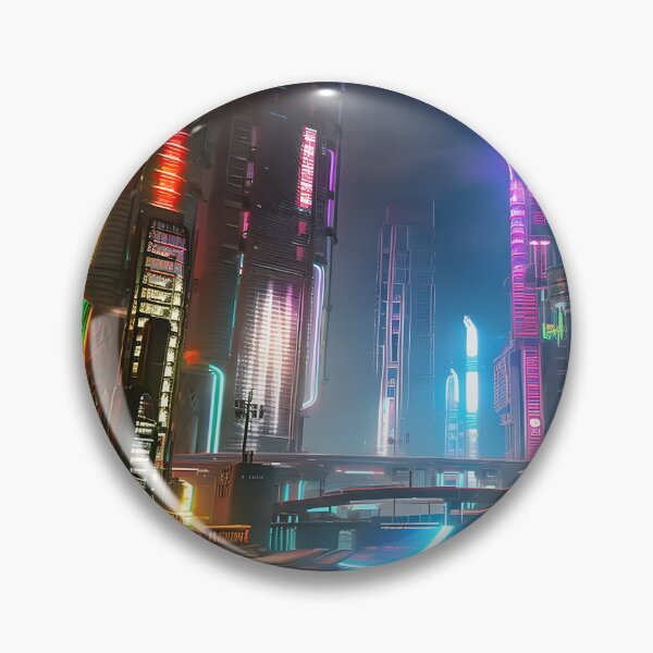 Item preview, Cyber City Overpass designed and sold by Ink Art Design.