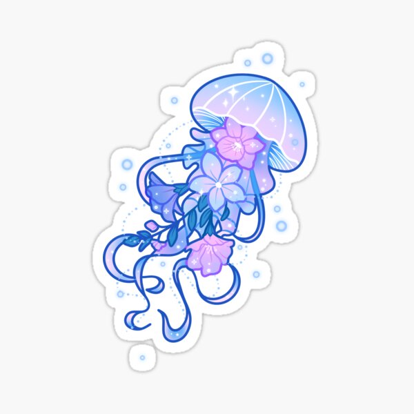 Jellyfish Floral Merch & Gifts for Sale