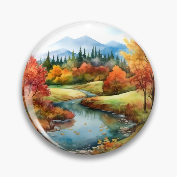 Item preview, Green Valley River Clipart, Lush Landscape, Verdant Waters, Nature's Serenade, River Tranquility, Picturesque Valley, Breathtaking Views designed and sold by CoolorPainting.