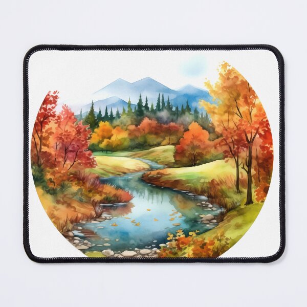 Item preview, Green Valley River Clipart, Lush Landscape, Verdant Waters, Nature's Serenade, River Tranquility, Picturesque Valley, Breathtaking Views designed and sold by CoolorPainting.