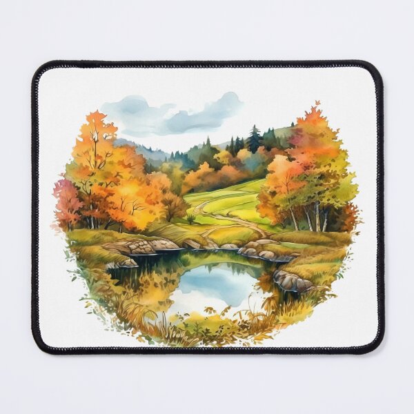 Item preview, Green Valley River Clipart, Lush Landscape, Verdant Waters, Nature's Serenade, River Tranquility, Picturesque Valley, Breathtaking Views designed and sold by CoolorPainting.