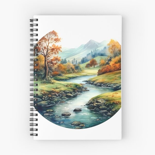Item preview, Green Valley River Clipart, Lush Landscape, Verdant Waters, Nature's Serenade, River Tranquility, Picturesque Valley, Breathtaking Views designed and sold by CoolorPainting.