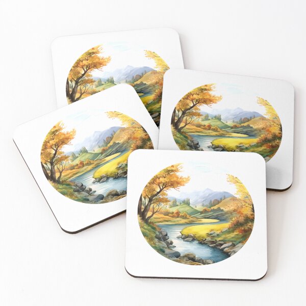 Item preview, Green Valley River Clipart, Lush Landscape, Verdant Waters, Nature's Serenade, River Tranquility, Picturesque Valley, Breathtaking Views designed and sold by CoolorPainting.