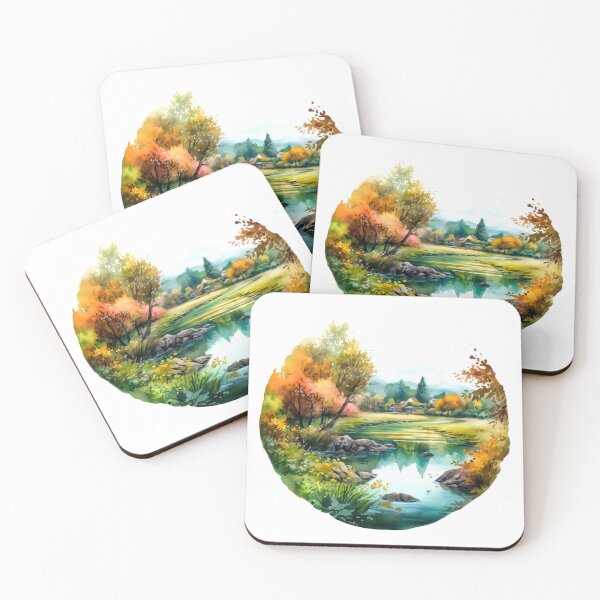 Item preview, Green Valley River Clipart, Lush Landscape, Verdant Waters, Nature's Serenade, River Tranquility, Picturesque Valley, Breathtaking Views designed and sold by CoolorPainting.