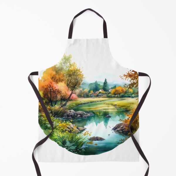 Item preview, Green Valley River Clipart, Lush Landscape, Verdant Waters, Nature's Serenade, River Tranquility, Picturesque Valley, Breathtaking Views designed and sold by CoolorPainting.