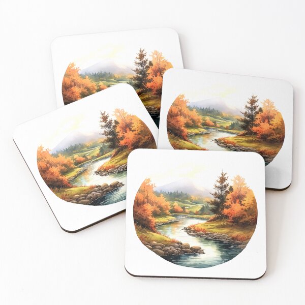 Item preview, Green Valley River Clipart, Lush Landscape, Verdant Waters, Nature's Serenade, River Tranquility, Picturesque Valley, Breathtaking Views designed and sold by CoolorPainting.