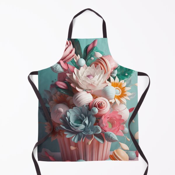 Item preview, Flowery cupcake designed and sold by PoppinArtFox.