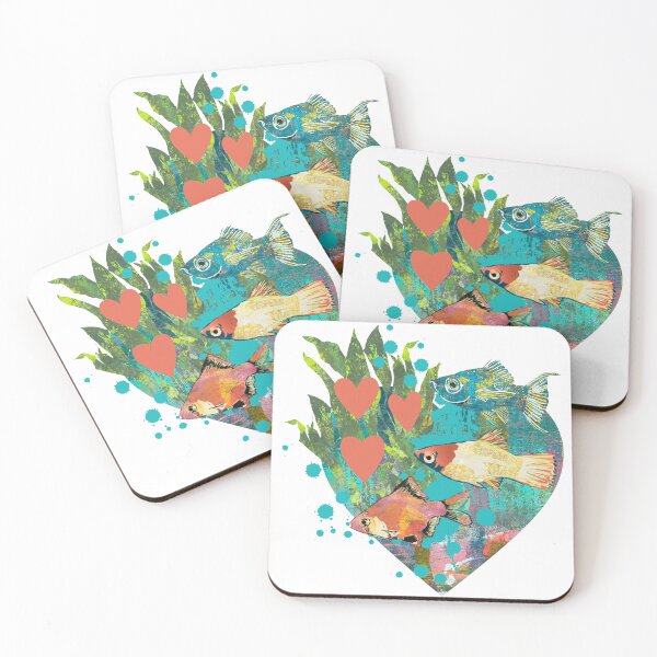 Item preview, Artistic Fish Tank Sacred Heart Tropical Fish designed and sold by ginaisarty.