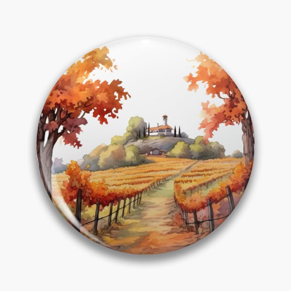 Item preview, Charming Autumn Vineyard Clipart, Harvest Season, Fall Foliage, Grape Harvest, Vineyard Charm, Autumnal Delight, Wine Country Beauty designed and sold by CoolorPainting.