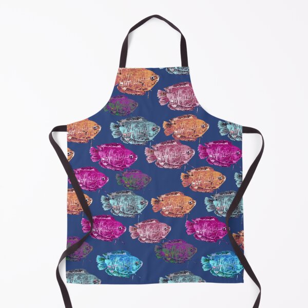 Item preview, Colorful Dwarf Gourami Pattern and stickers designed and sold by ginaisarty.