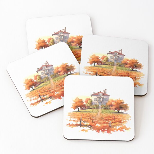 Item preview, Charming Autumn Vineyard Clipart, Harvest Season, Fall Foliage, Grape Harvest, Vineyard Charm, Autumnal Delight, Wine Country Beauty designed and sold by CoolorPainting.