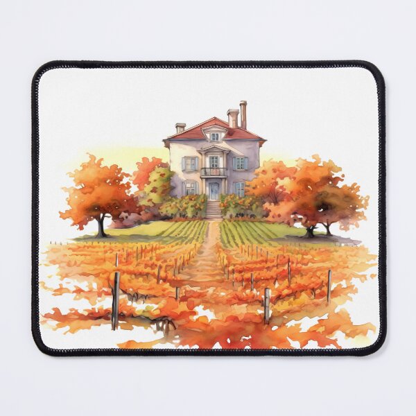 Item preview, Charming Autumn Vineyard Clipart, Harvest Season, Fall Foliage, Grape Harvest, Vineyard Charm, Autumnal Delight, Wine Country Beauty designed and sold by CoolorPainting.
