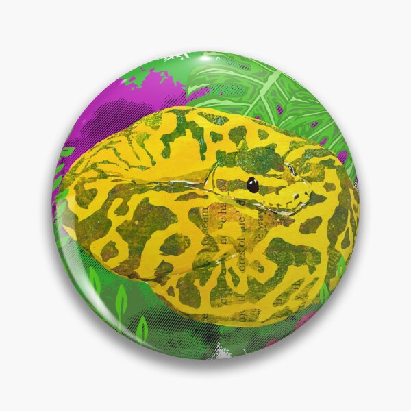Item preview, Yellow Jungle Ball Python Snake designed and sold by ginaisarty.