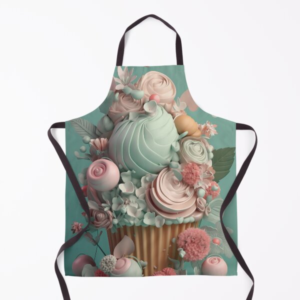 Item preview, Flowery cupcake 2 designed and sold by PoppinArtFox.