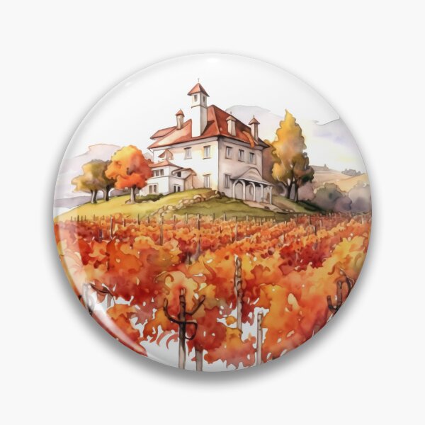 Item preview, Charming Autumn Vineyard Clipart, Harvest Season, Fall Foliage, Grape Harvest, Vineyard Charm, Autumnal Delight, Wine Country Beauty designed and sold by CoolorPainting.