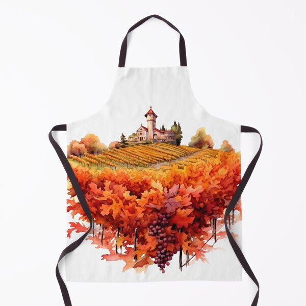 Item preview, Charming Autumn Vineyard Clipart, Harvest Season, Fall Foliage, Grape Harvest, Vineyard Charm, Autumnal Delight, Wine Country Beauty designed and sold by CoolorPainting.