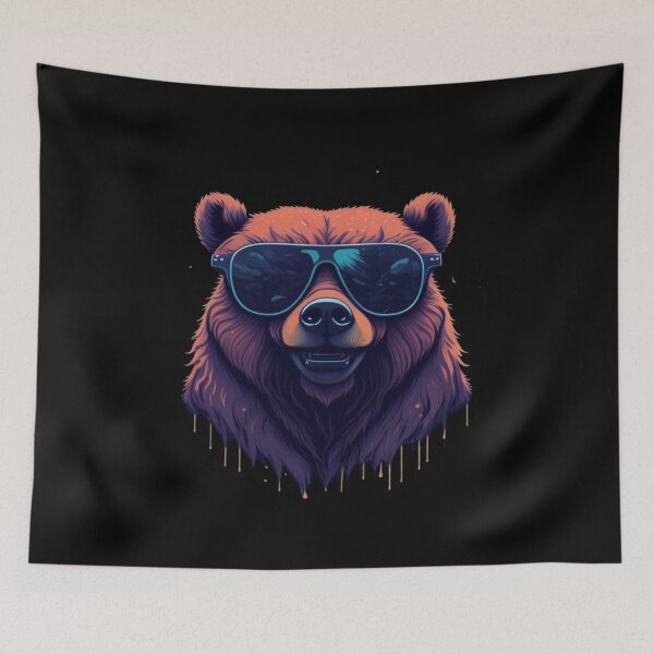 Item preview, The Hipster Bear designed and sold by Trovi.