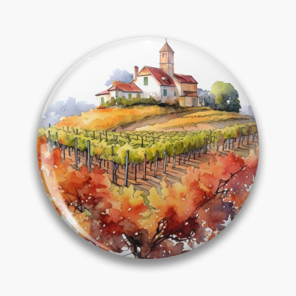 Item preview, Charming Autumn Vineyard Clipart, Harvest Season, Fall Foliage, Grape Harvest, Vineyard Charm, Autumnal Delight, Wine Country Beauty designed and sold by CoolorPainting.