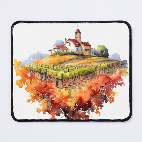 Item preview, Charming Autumn Vineyard Clipart, Harvest Season, Fall Foliage, Grape Harvest, Vineyard Charm, Autumnal Delight, Wine Country Beauty designed and sold by CoolorPainting.