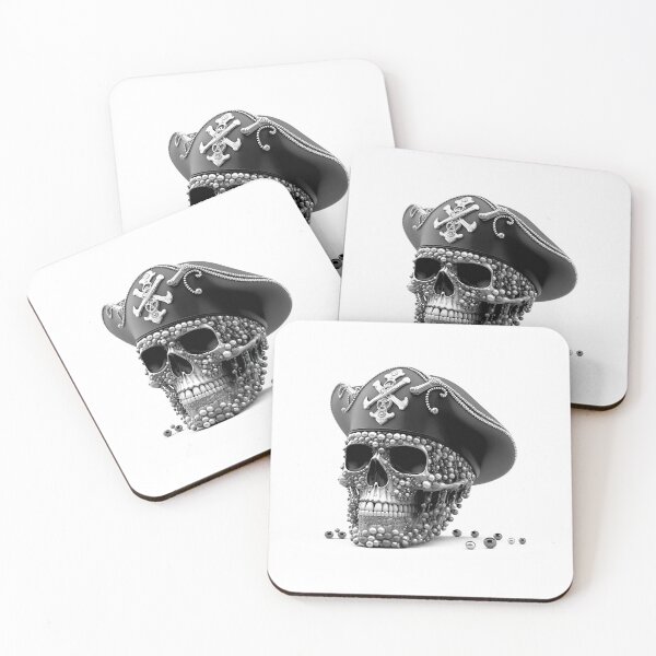 Item preview, SKULL DARK PIRATE HAT SHIP OCEAN SEA CARIBEAN SEA ATLANTIC TREASURE DIAMONDS designed and sold by ogirdorgraphics.