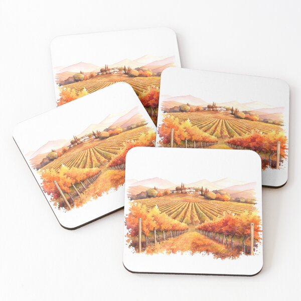 Item preview, Charming Autumn Vineyard Clipart, Harvest Season, Fall Foliage, Grape Harvest, Vineyard Charm, Autumnal Delight, Wine Country Beauty designed and sold by CoolorPainting.
