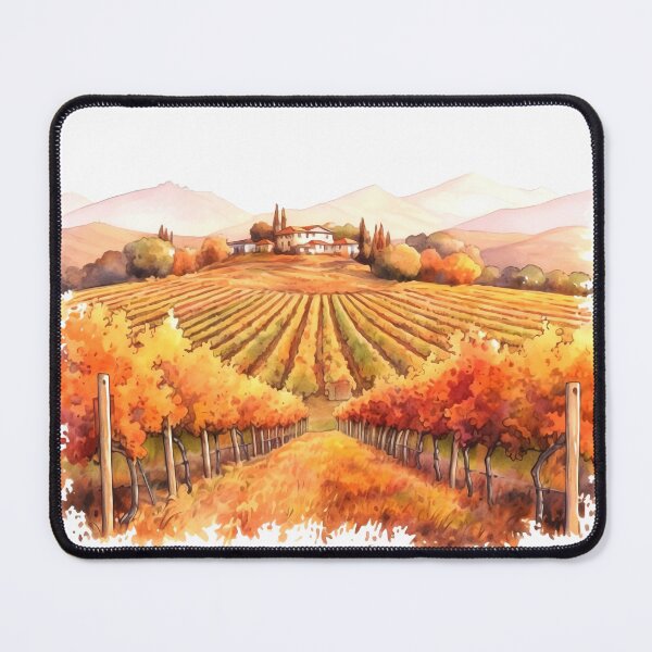 Item preview, Charming Autumn Vineyard Clipart, Harvest Season, Fall Foliage, Grape Harvest, Vineyard Charm, Autumnal Delight, Wine Country Beauty designed and sold by CoolorPainting.