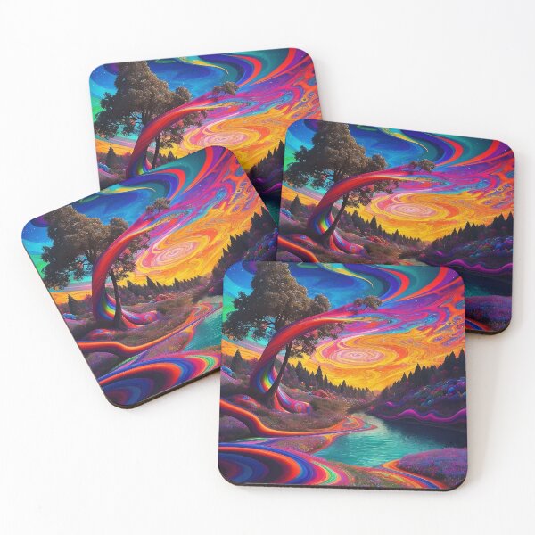 Item preview, Psychedelic Sweetscape Bonfire designed and sold by piwon.