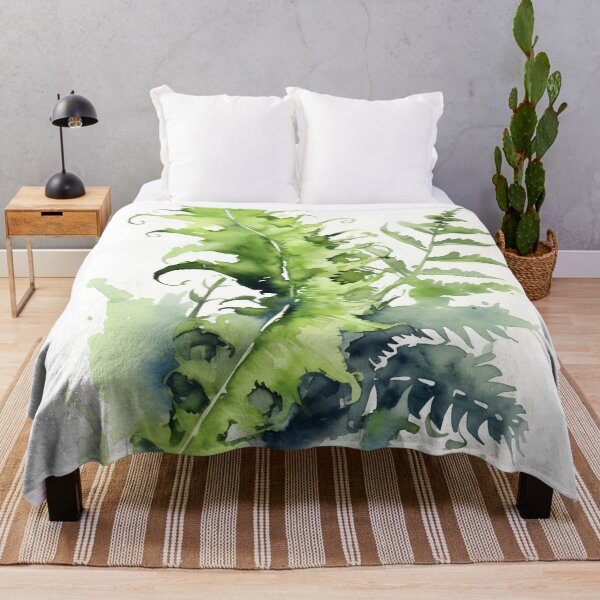 Item preview, Fern and garden plants botanical art designed and sold by Art by Lilia.