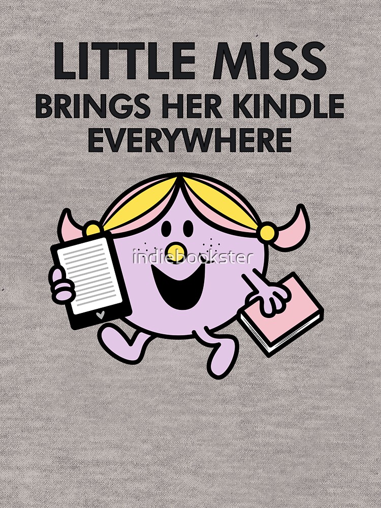 Thumbnail 5 von 5, Leichter Hoodie, Das kleine Fräulein bringt ihr Kindle überallhin mit designt und verkauft von indiebookster.