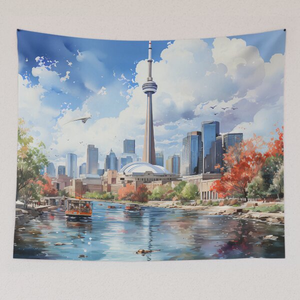 Item preview, Toronto Skyline Symphony: CN Tower and the Cityscape designed and sold by DreamyDesigns92.