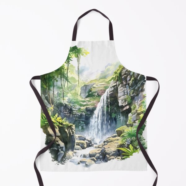 Item preview, Cascading Waterfall Clipart, Dramatic Falls, Rushing Waters, Breathtaking Cascade, Water's Dance, Dynamic Beauty, Falling Water designed and sold by CoolorPaint.