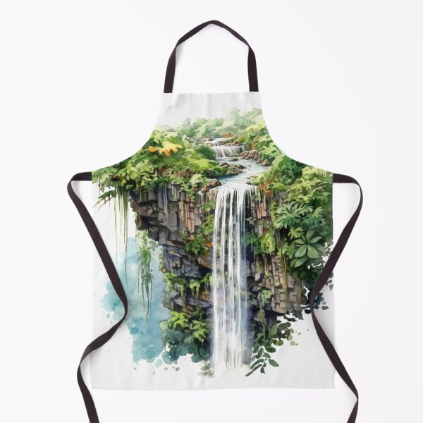 Item preview, Cascading Waterfall Clipart, Dramatic Falls, Rushing Waters, Breathtaking Cascade, Water's Dance, Dynamic Beauty, Falling Water designed and sold by CoolorPaint.