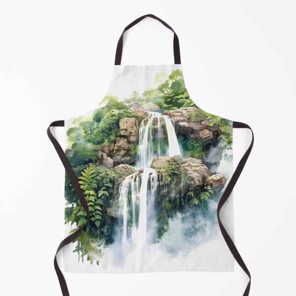 Item preview, Cascading Waterfall Clipart, Dramatic Falls, Rushing Waters, Breathtaking Cascade, Water's Dance, Dynamic Beauty, Falling Water designed and sold by CoolorPaint.