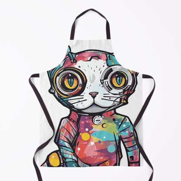 Item preview, Futuristic Multicolor Cats #3 alien cat designed and sold by SOVISART.