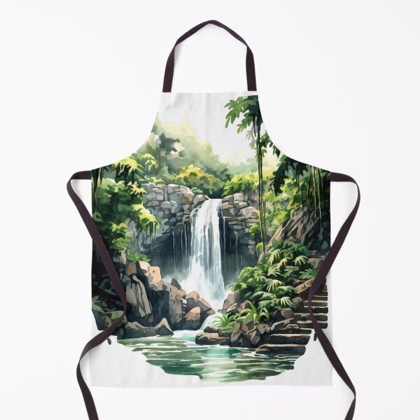 Item preview, Cascading Waterfall Clipart, Dramatic Falls, Rushing Waters, Breathtaking Cascade, Water's Dance, Dynamic Beauty, Falling Water designed and sold by CoolorPaint.
