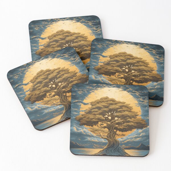 Item preview, Golden Tree of Life at Sunset designed and sold by MargaretWiktor.