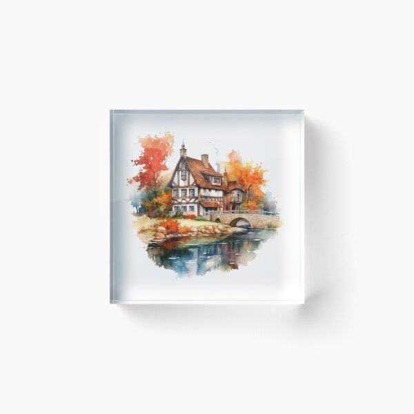 Item preview, Quaint Country Inn Clipart, Charming Accommodation, Rustic Hospitality, Countryside Escape, Cozy Retreat, Rural Getaway, Quaint Lodging designed and sold by CoolorPaint.