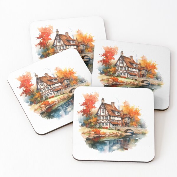 Item preview, Quaint Country Inn Clipart, Charming Accommodation, Rustic Hospitality, Countryside Escape, Cozy Retreat, Rural Getaway, Quaint Lodging designed and sold by CoolorPaint.