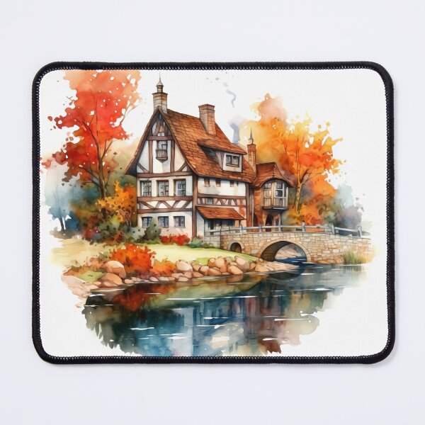 Item preview, Quaint Country Inn Clipart, Charming Accommodation, Rustic Hospitality, Countryside Escape, Cozy Retreat, Rural Getaway, Quaint Lodging designed and sold by CoolorPaint.