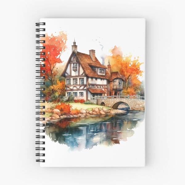 Item preview, Quaint Country Inn Clipart, Charming Accommodation, Rustic Hospitality, Countryside Escape, Cozy Retreat, Rural Getaway, Quaint Lodging designed and sold by CoolorPaint.