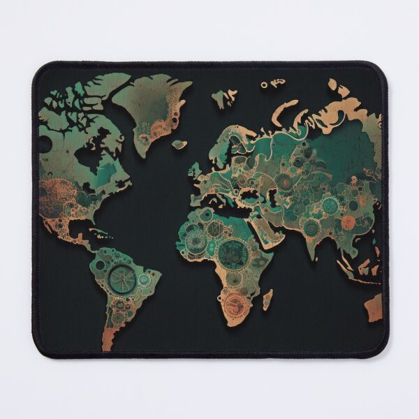 Item preview, World Map Ancient Engineering designed and sold by Map4U.