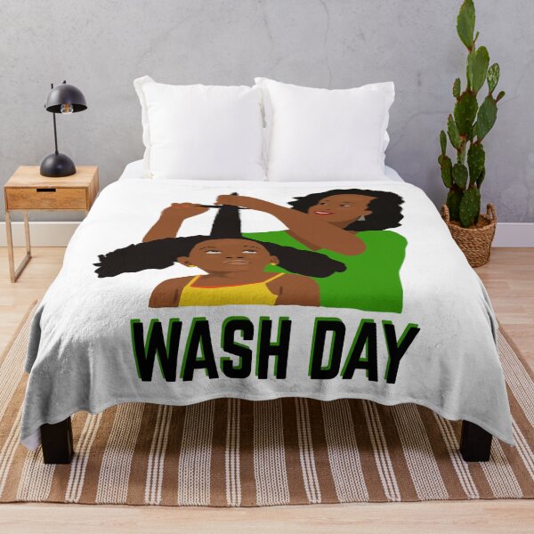 Item preview, Wash Day | Black Mom Combing Daughter's Hair designed and sold by blackartmatters.
